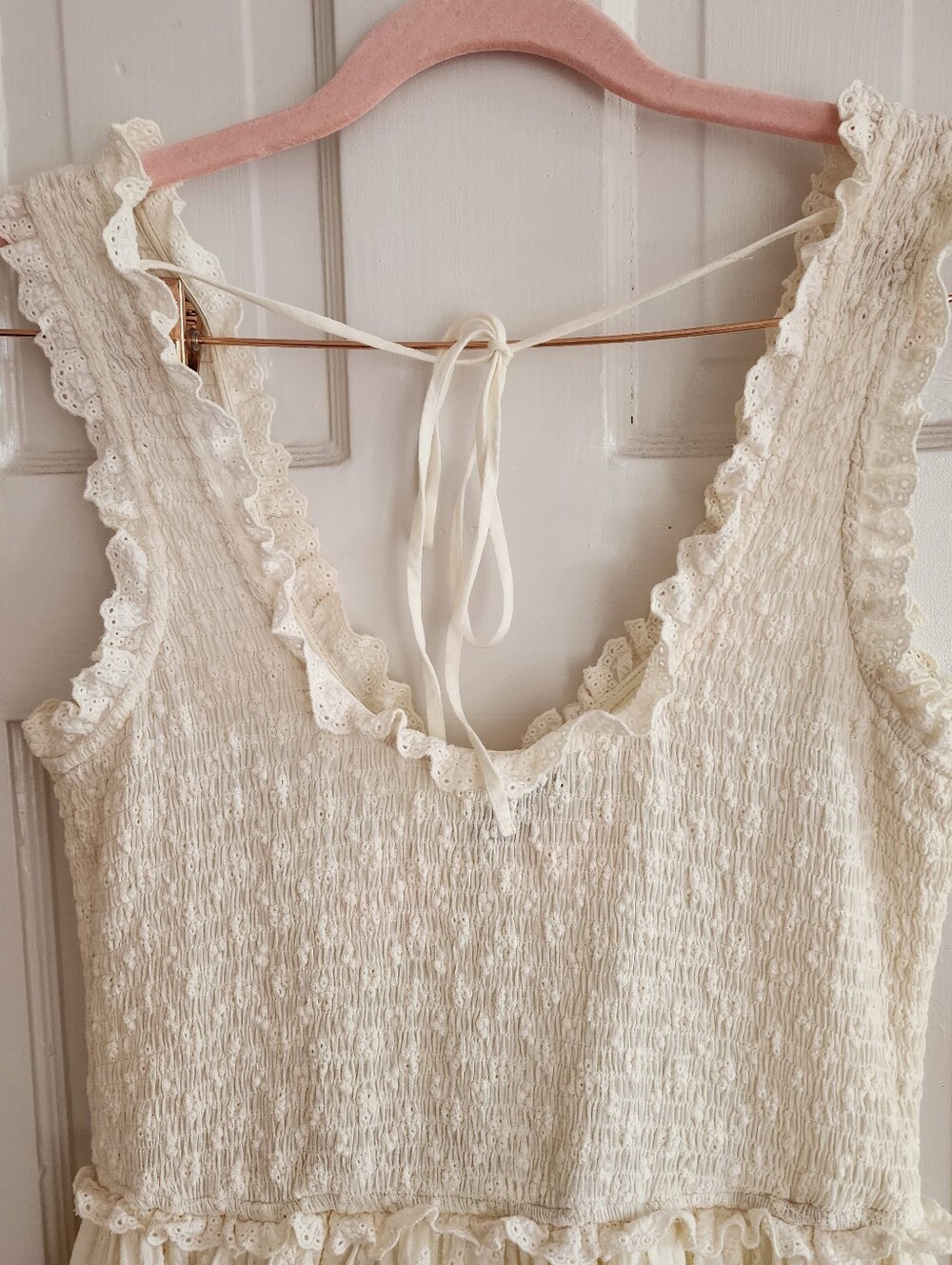 Moon River Eyelet Midi Dress - Picture 6 of 9